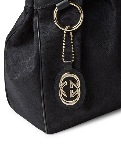 Gucci Sukey Original GG Canvas Tote, Black